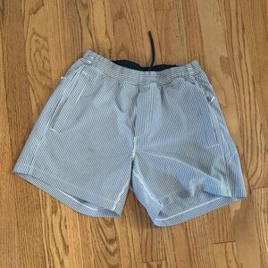 Birddogs Men's Blue Striped Athletic Shorts